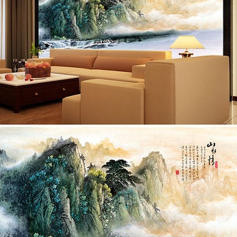 Landscape painting Landscape background wall