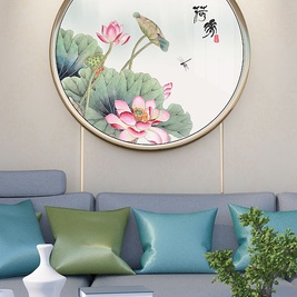 Qinghe Ink Rhyme Lotus Rhyme Decorative Painting