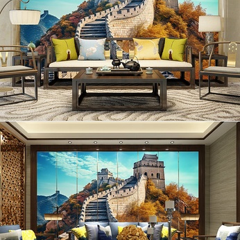 Atmospheric Great Wall Beijing Great Wall Decorative Painting TV Background Wall