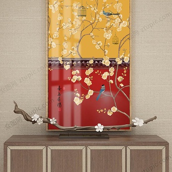 Chinese court decorative paintings