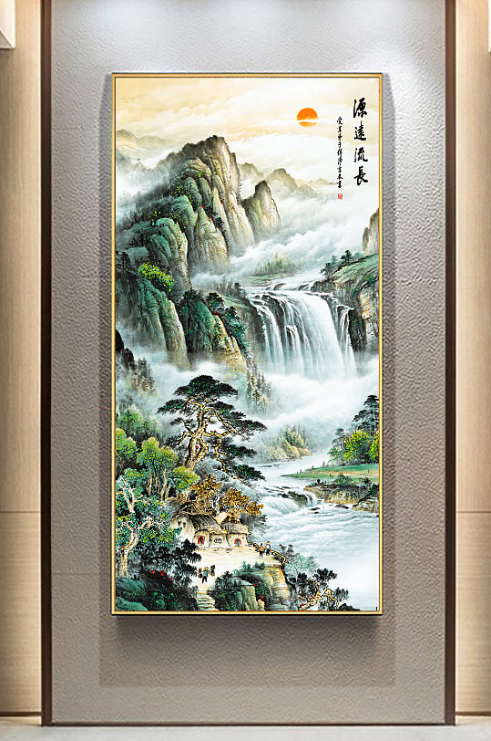 Run Shui Sheng Wealth Creative Entrance Painting